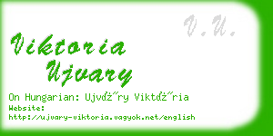 viktoria ujvary business card